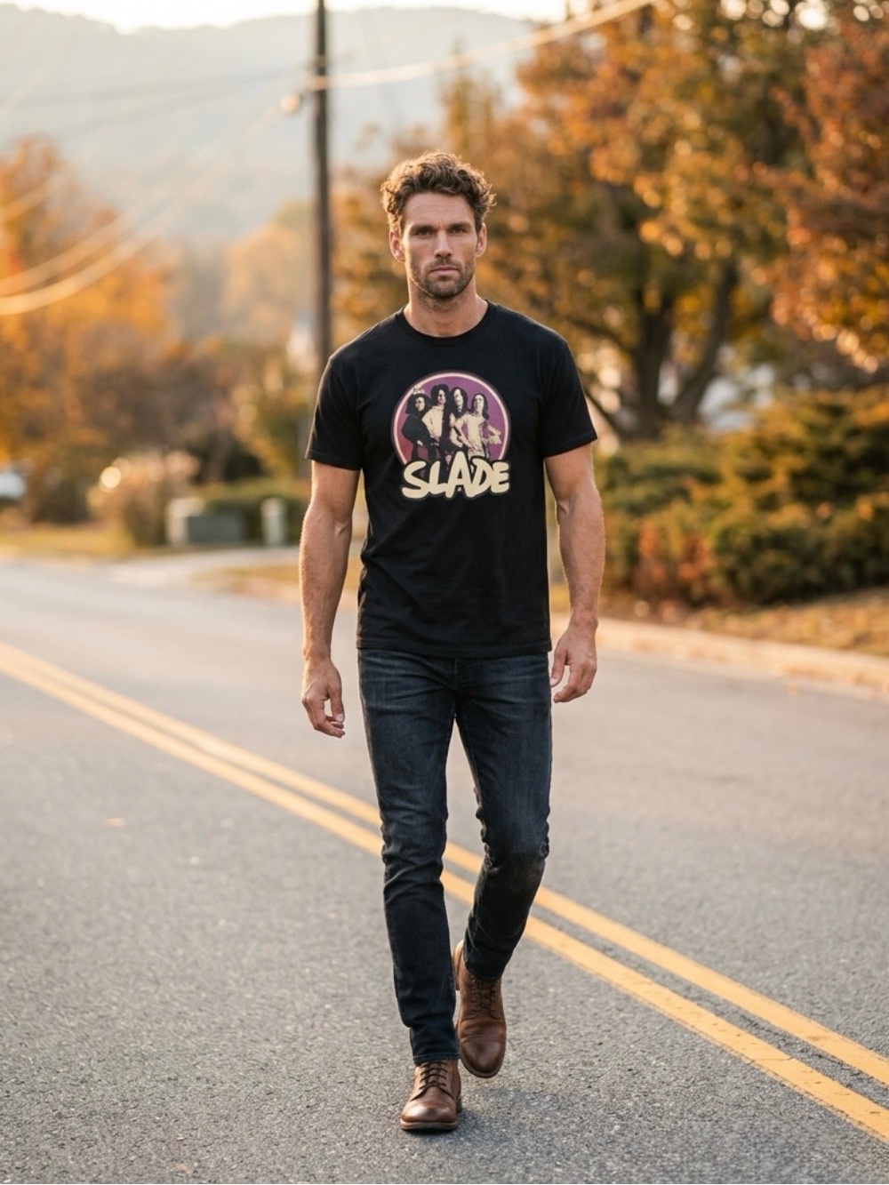 Slade Black T Shirt - Picture 7 of 14